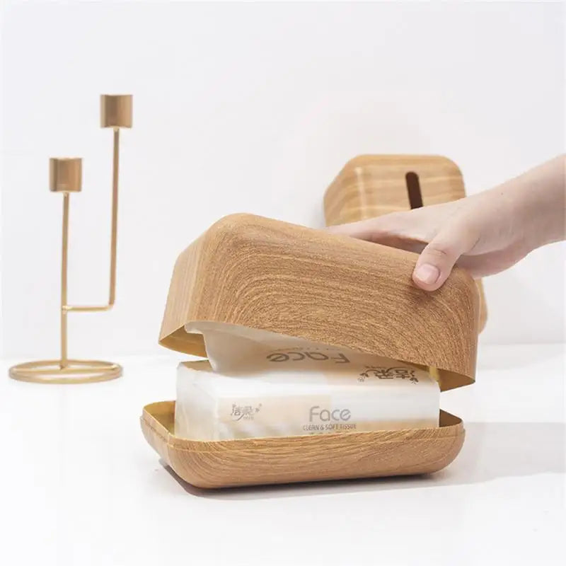 Wooden Japanese Tissue Box - Organic Minimalistic Design