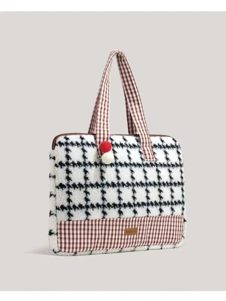 Chic Plaid Laptop Sleeve