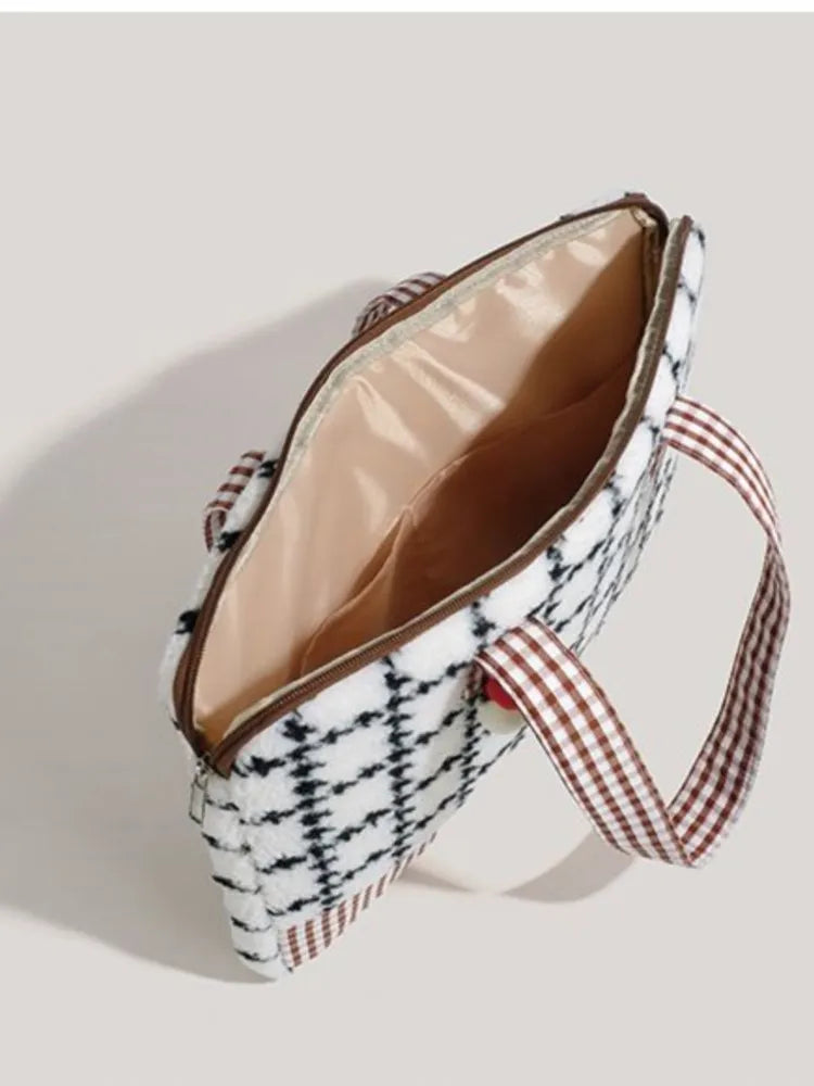 Chic Plaid Laptop Sleeve